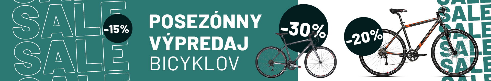 Novoročný výpredaj bicyklov