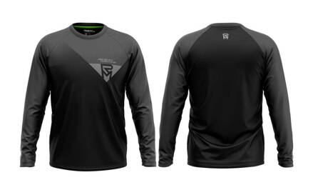 TRAIL JERSEY LS MEN/BLACK/GREY