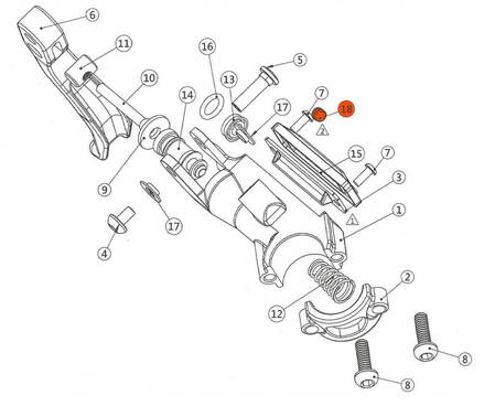 Extend odvzdušňovacia skrutka M5x6mm (hydr.brzda )