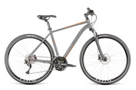 DEMA bicykel AVEIRO 5 grey-orange XL/22’