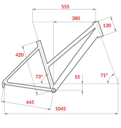 Bicykel Dema LOARA 7  grey - black S/17'