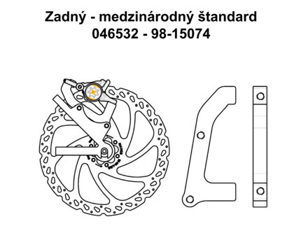 Hayes adaptér IS zadný 203mm