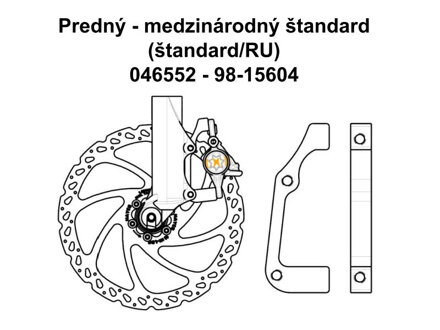 Hayes adaptér IS predný 203mm