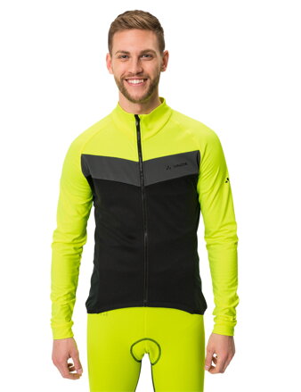 Vaude cyklistický dres Posta LS Tricot, pánsky, neon yellow