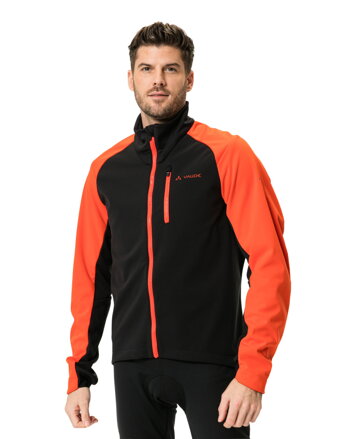 Vaude cyklistická bunda Posta Softshell VI, pánska, glowing red