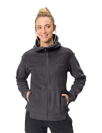 Vaude mikina s kapucňou Neyland Fleece, dámska, phantom black