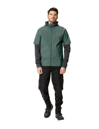 Vaude cyklistický dres All Year Moab FZ Hoody, pánsky, dusty forest